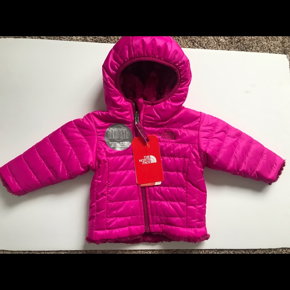 New North Face Baby Girl Reversible Jacket 3-6M